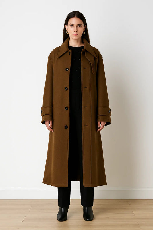 Manteau Long | Laine | Idéal Pour Les Jours Froids D’hiver