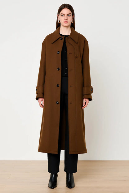 Manteau Long | Laine | Idéal Pour Les Jours Froids D’hiver