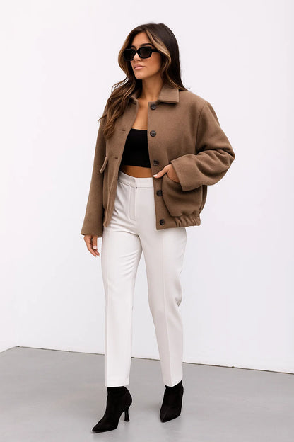 Veste En Laine | Chaude Et Décontractée | Parfaite Pour Les Journées Froides D’hiver