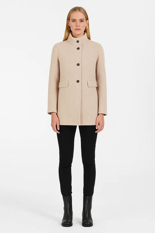 Manteau Femme | Mélange De Laine Chaud Et Élégant | Parfait Pour L’Hiver