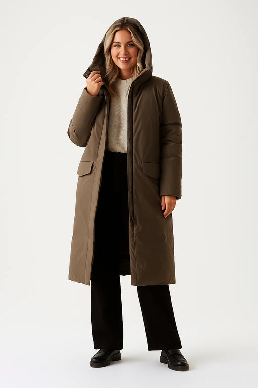 Manteau Long Femme | Polyester | Parfait Pour Un Hiver Froid Et Stylé