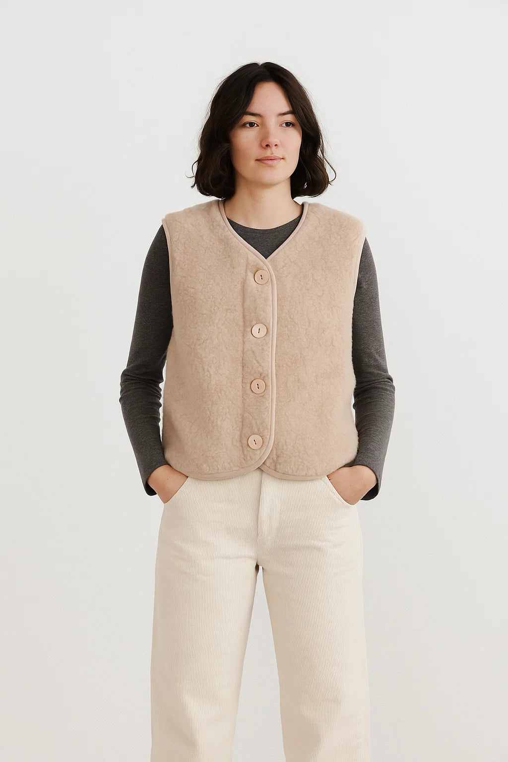 Gilet Enfant | Laine Naturelle | Chaud Et Confortable Pour L’Hiver