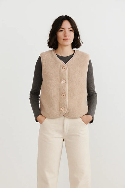 Gilet Enfant | Laine Naturelle | Chaud Et Confortable Pour L’Hiver