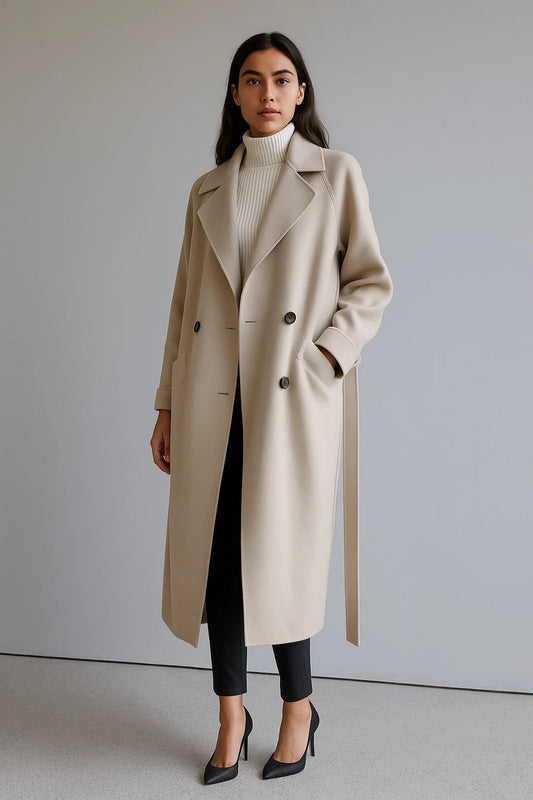 Manteau Long Femme | Coupe Oversize Élégante | Parfait Pour L’Hiver Et La Mi-Saison