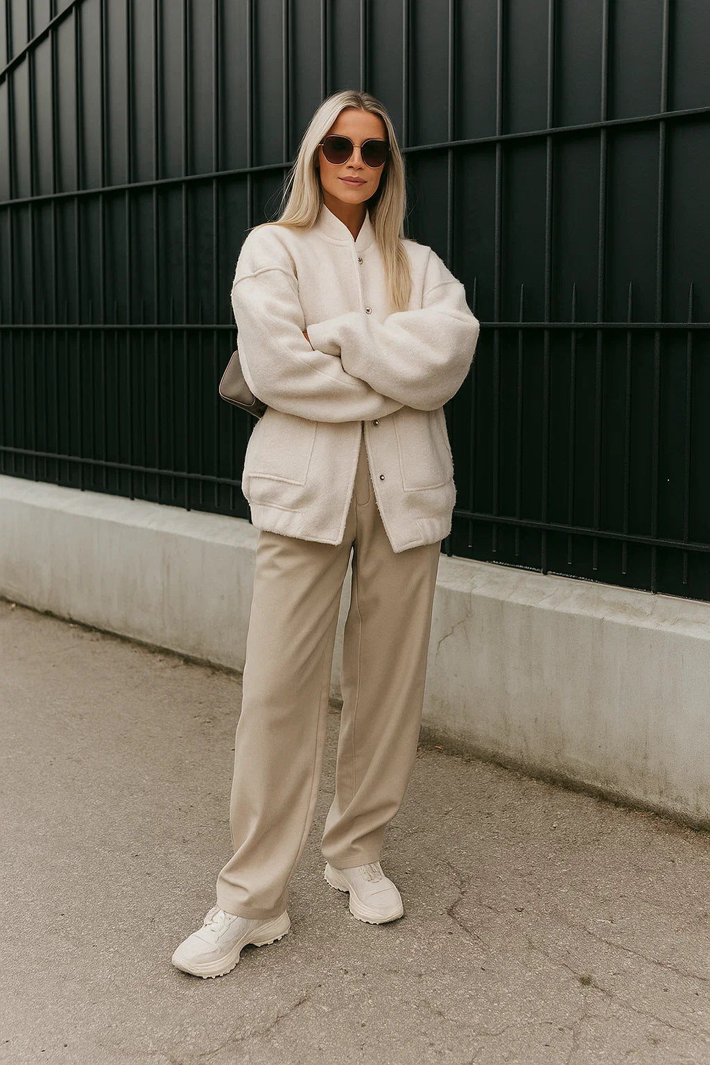 Veste Oversize Femme | Tissu Doux En Polyester Haut De Gamme | Parfaite Pour Un Look Urbain Décontracté