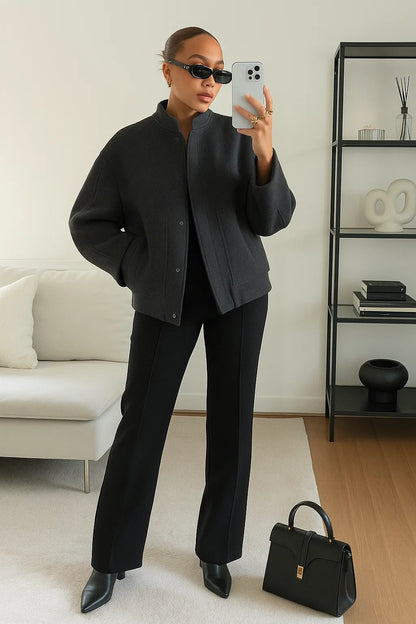 Veste Oversize Femme | Tissu Doux En Polyester Haut De Gamme | Parfaite Pour Un Look Urbain Décontracté