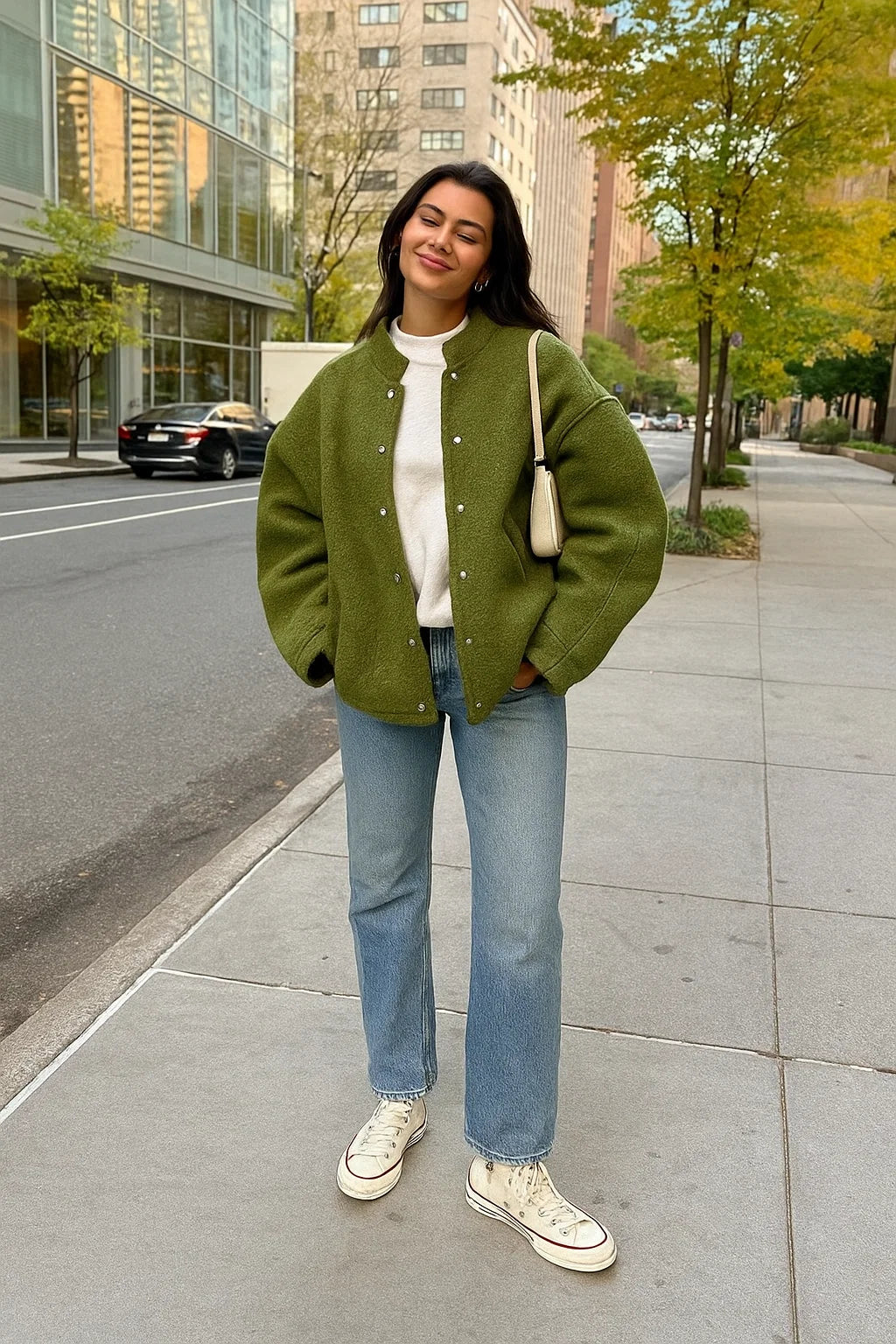 Veste Oversize Femme | Tissu Doux En Polyester Haut De Gamme | Parfaite Pour Un Look Urbain Décontracté