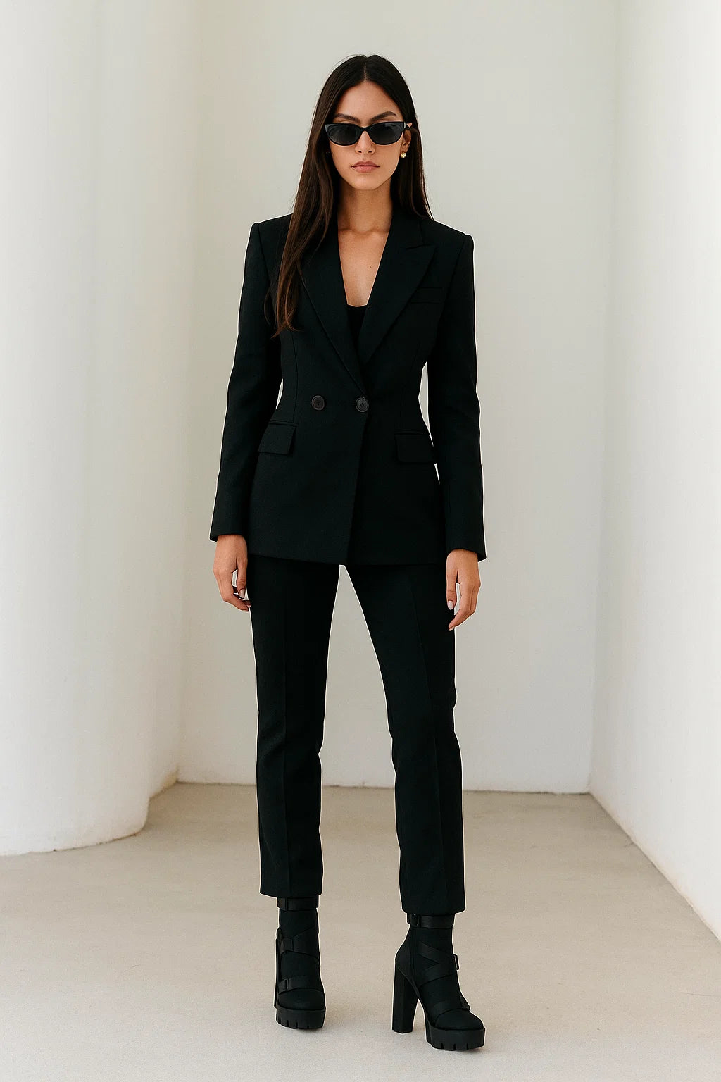 Bottes À Talons Épais Femme | Design Urbain Et Plateforme Crantée | Parfaites Pour Un Look Audacieux En Hiver