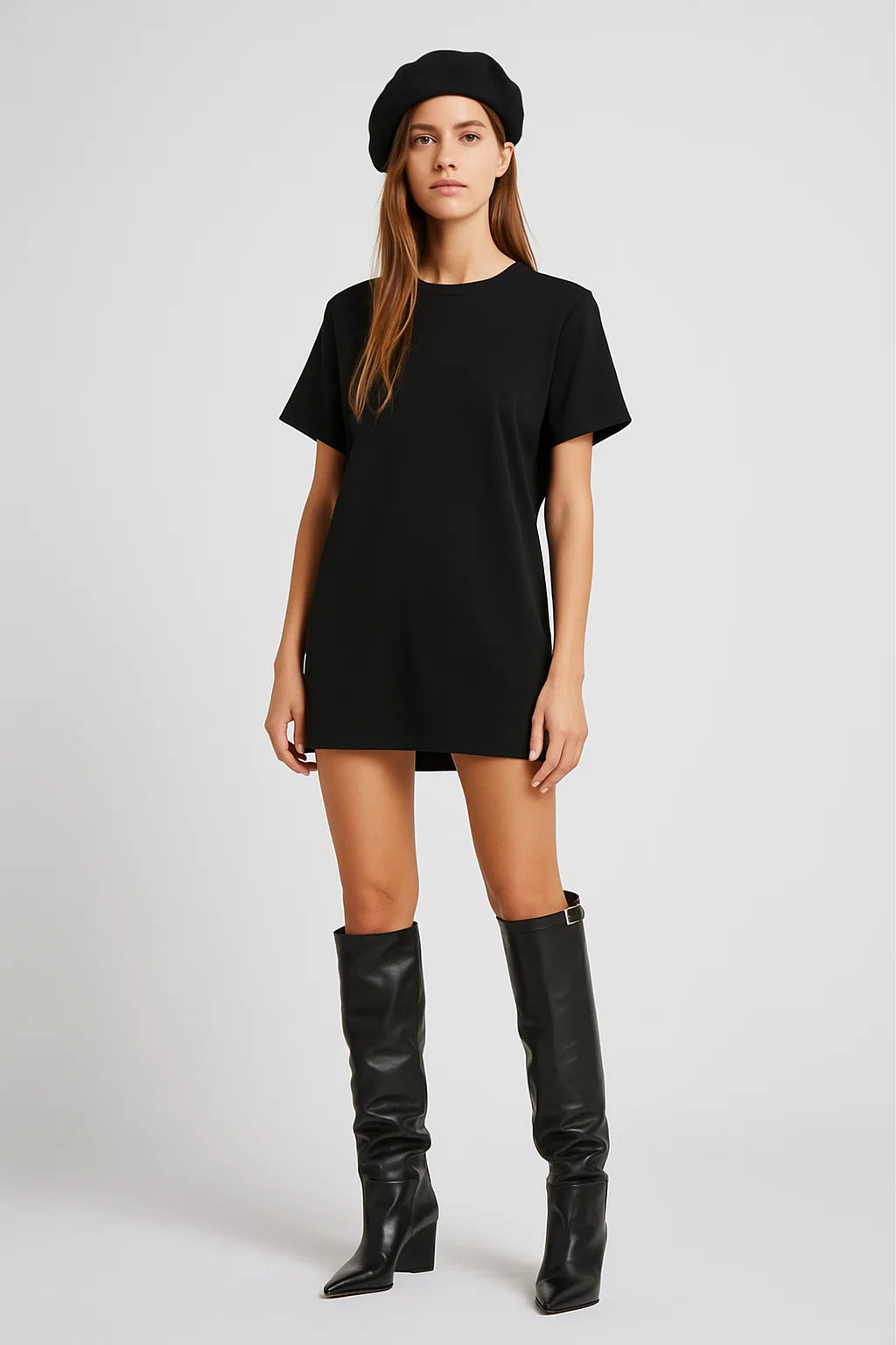 Bottes Hautes Femme | Cuir Lisse Véritable Et Tige Souple | Élégantes Et Modernes Pour L’Hiver