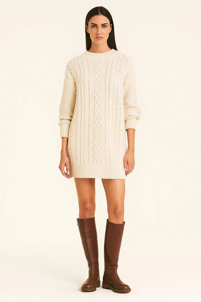 Bottes Hautes Femme | Cuir Marron Lisse Et Semelle Plate | Style Classique Pour L’Hiver