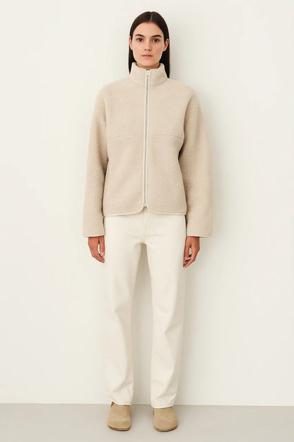 Veste Femme | Sherpa Ultra Douce En Polyester | Parfaite Pour L’Hiver Et Les Looks Décontractés