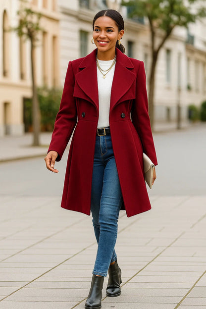 Manteau Court Femme | Laine | Moderne Et Élégant | Pour Le Quotidien En Hiver