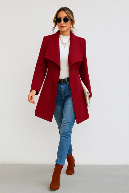 Manteau Court Femme | Laine | Moderne Et Élégant | Pour Le Quotidien En Hiver
