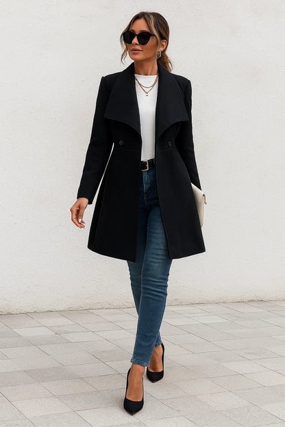 Manteau Court Femme | Laine | Moderne Et Élégant | Pour Le Quotidien En Hiver
