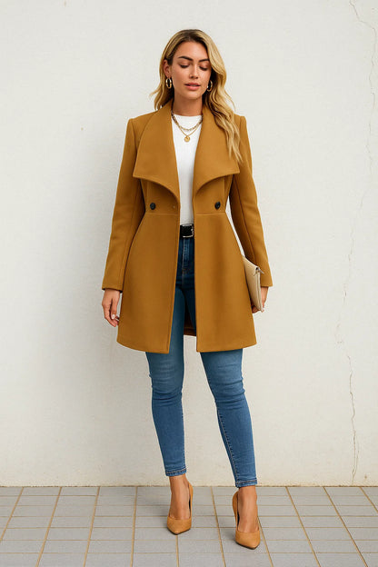 Manteau Court Femme | Laine | Moderne Et Élégant | Pour Le Quotidien En Hiver