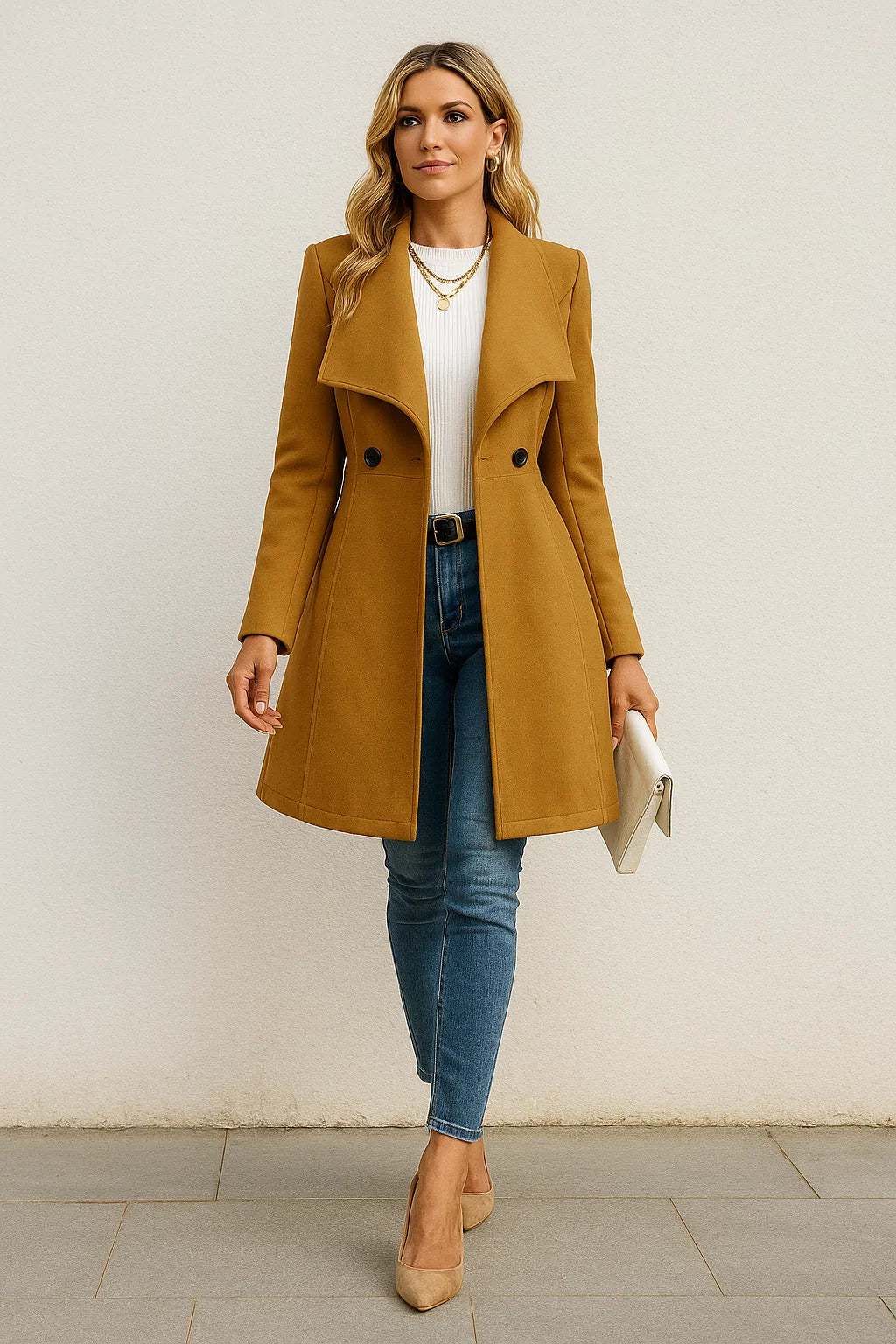 Manteau Court Femme | Laine | Moderne Et Élégant | Pour Le Quotidien En Hiver