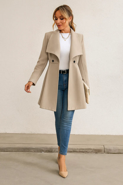 Manteau Court Femme | Laine | Moderne Et Élégant | Pour Le Quotidien En Hiver