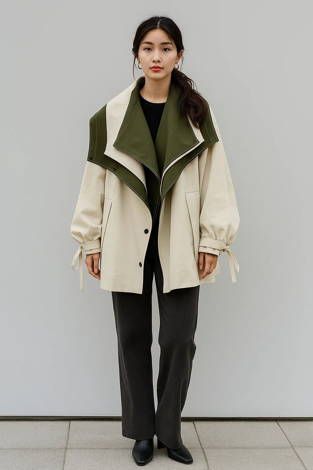 Veste Femme | Bicolore Et Moderne | Parfaite Pour Un Look Audacieux Et Graphique