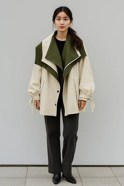 Veste Femme | Bicolore Et Moderne | Parfaite Pour Un Look Audacieux Et Graphique