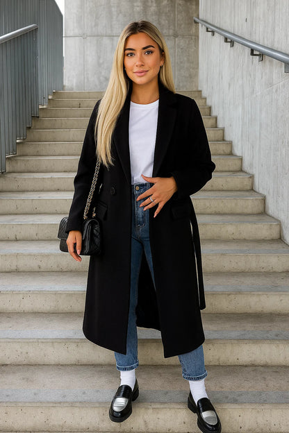 Manteau Femme | Coupe Longue Et Élégante | Idéal Pour L’Automne Et Les Looks Quotidiens