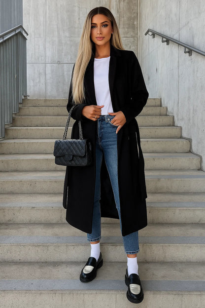 Manteau Femme | Coupe Longue Et Élégante | Idéal Pour L’Automne Et Les Looks Quotidiens