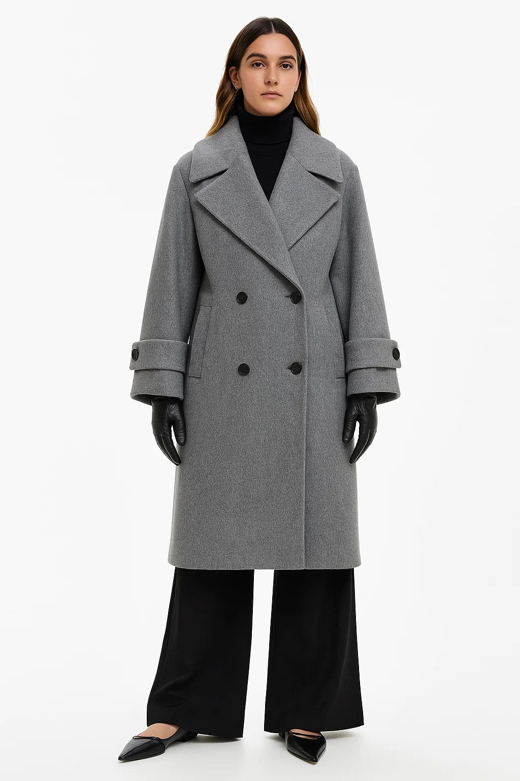 Manteau Femme | Double Boutonnage Et Coupe Oversize | Élégant Et Structuré Pour L’Hiver