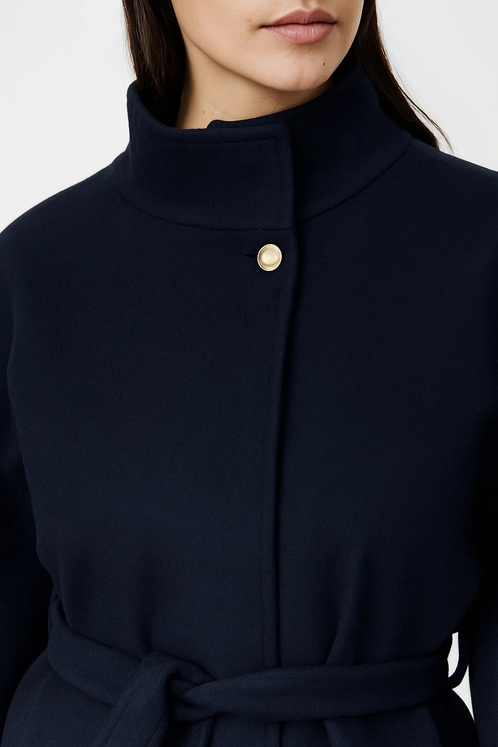 Cape Femme | Avec Ceinture Et Col Montant | Élégante Et Fluide Pour Hiver Stylé