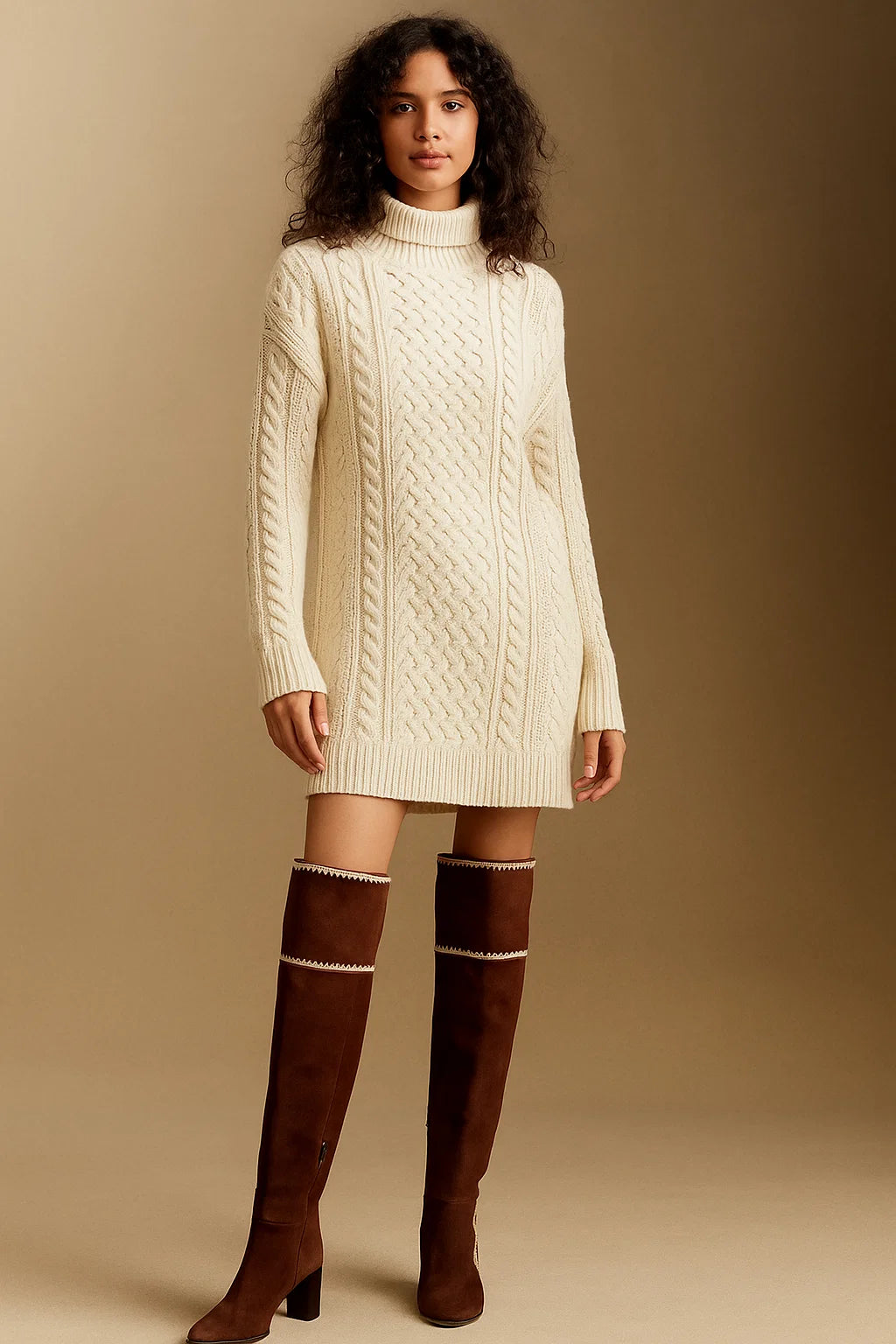 Bottes Femme | Cuissardes En Cuir Véritable | Élégantes Avec Détail Zigzag Contrasté