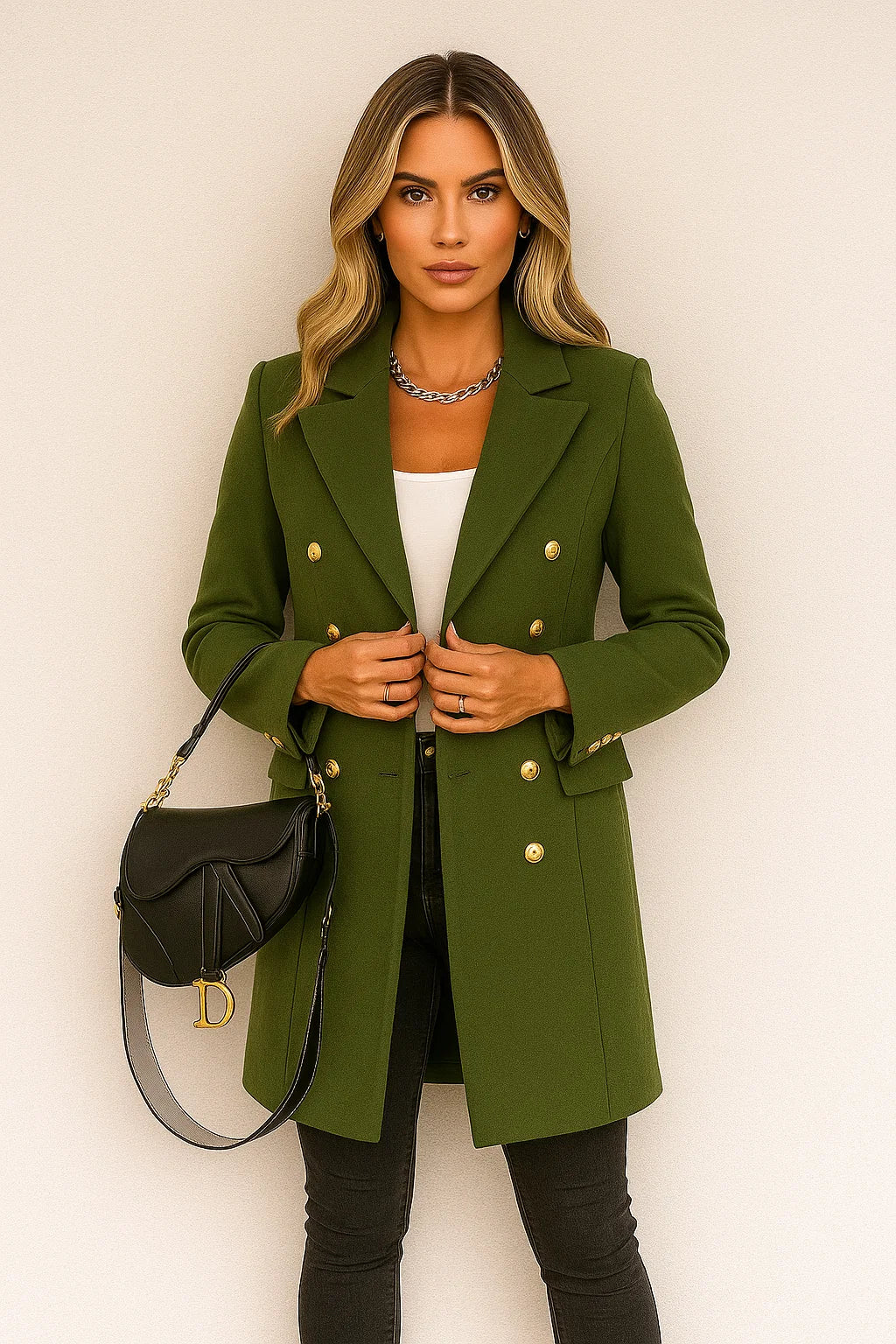 Manteau Long Femme | Laine | Chic Et Tendance | Pour Un Look Urbain En Automne-Hiver