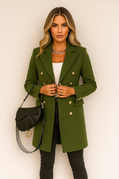 Manteau Long Femme | Laine | Chic Et Tendance | Pour Un Look Urbain En Automne-Hiver