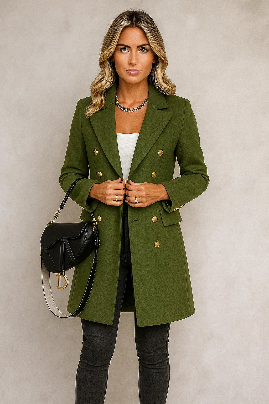 Manteau Long Femme | Laine | Chic Et Tendance | Pour Un Look Urbain En Automne-Hiver