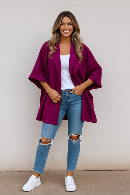 Poncho Structuré Moderne