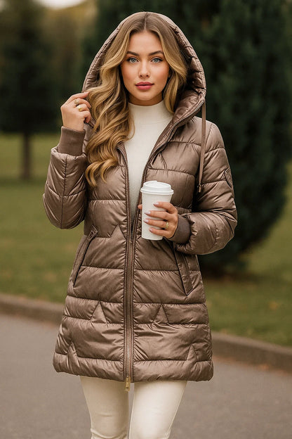 Doudoune Satinée Courte