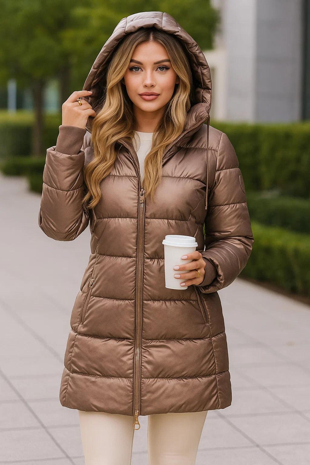 Doudoune Satinée Courte