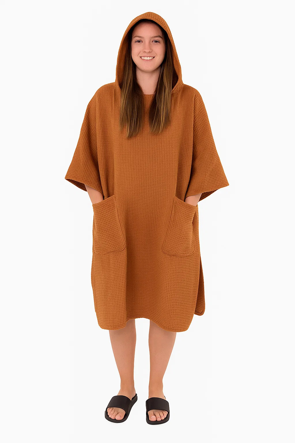 Poncho en Coton Gaufré