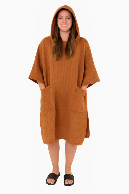 Poncho en Coton Gaufré