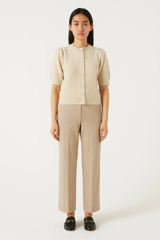 Cardigan Manches Courtes Boutonné