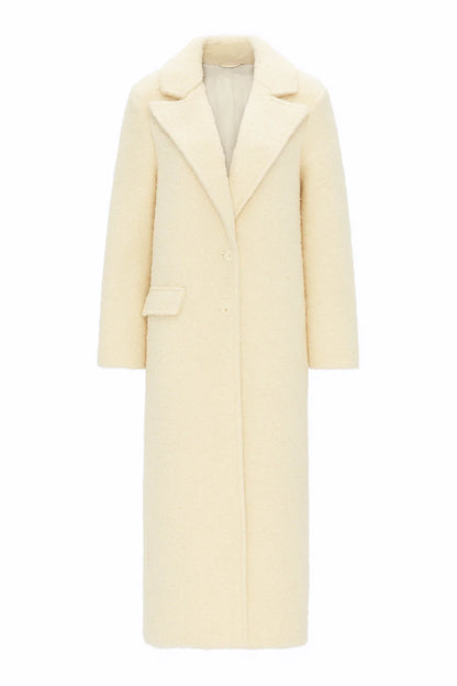 Manteau Long Effet Peluche