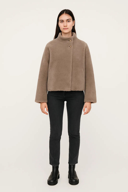 Veste Effet Mouton Structurée