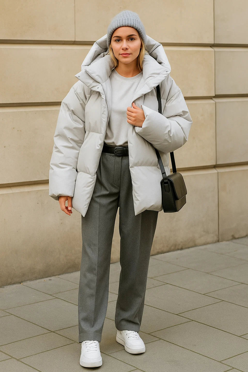 Doudoune Oversize à Capuche