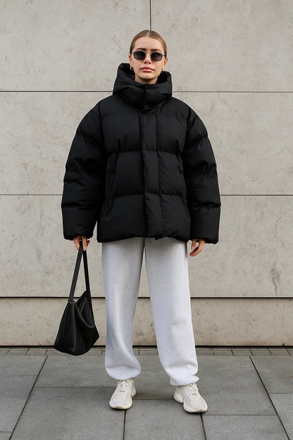 Doudoune Oversize à Capuche