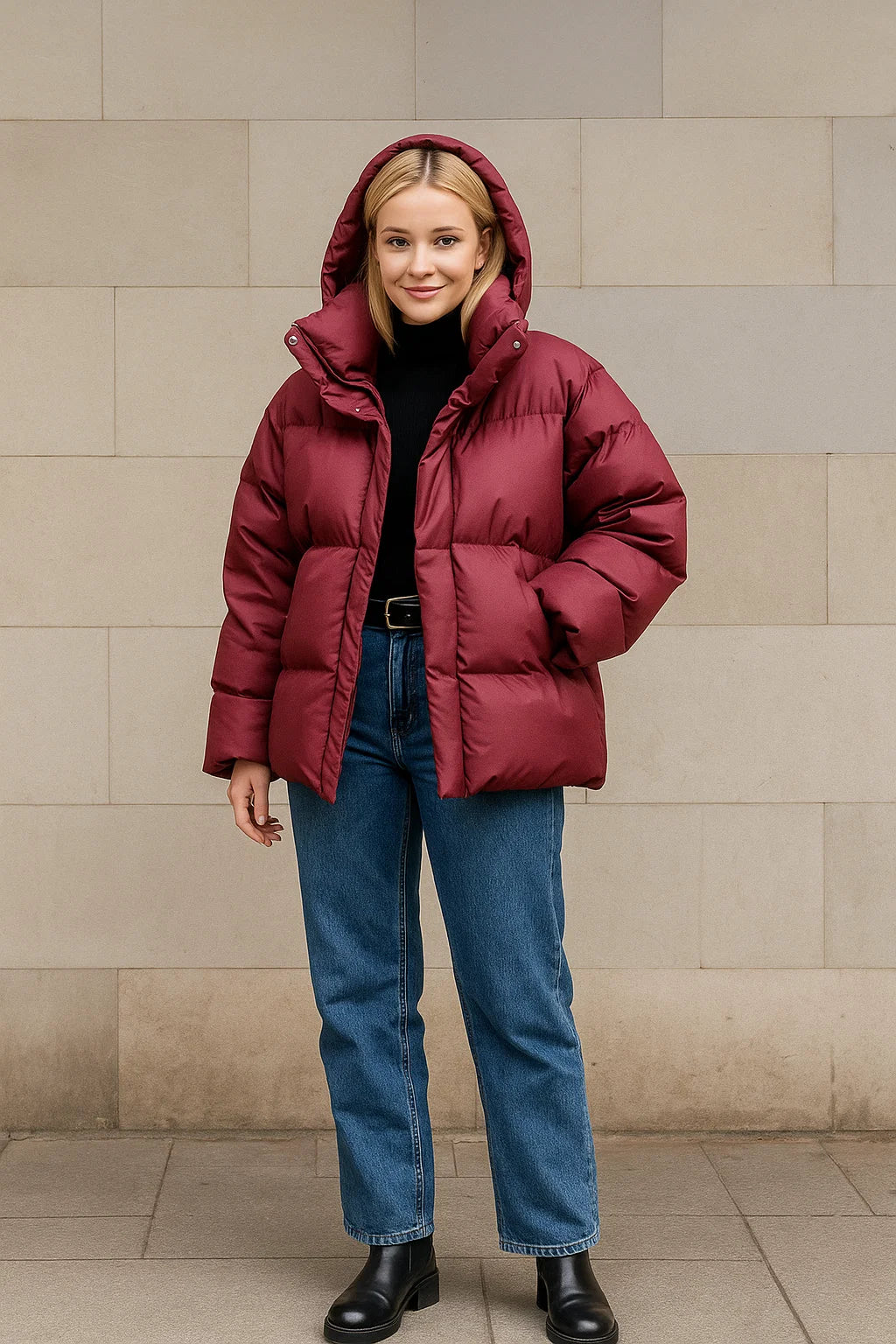 Doudoune Oversize à Capuche