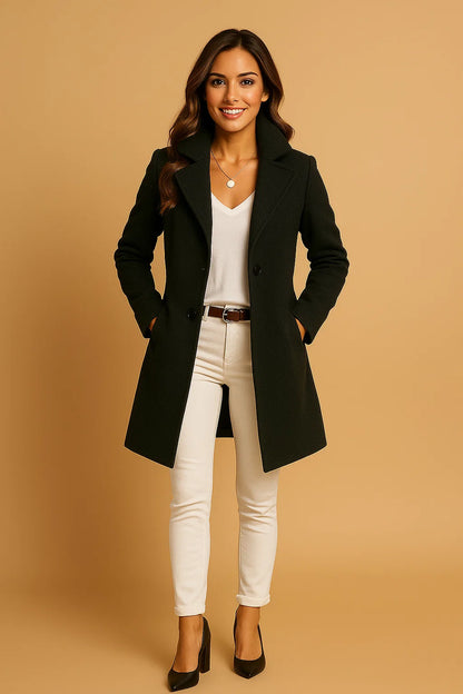 Manteau Camel Ajusté