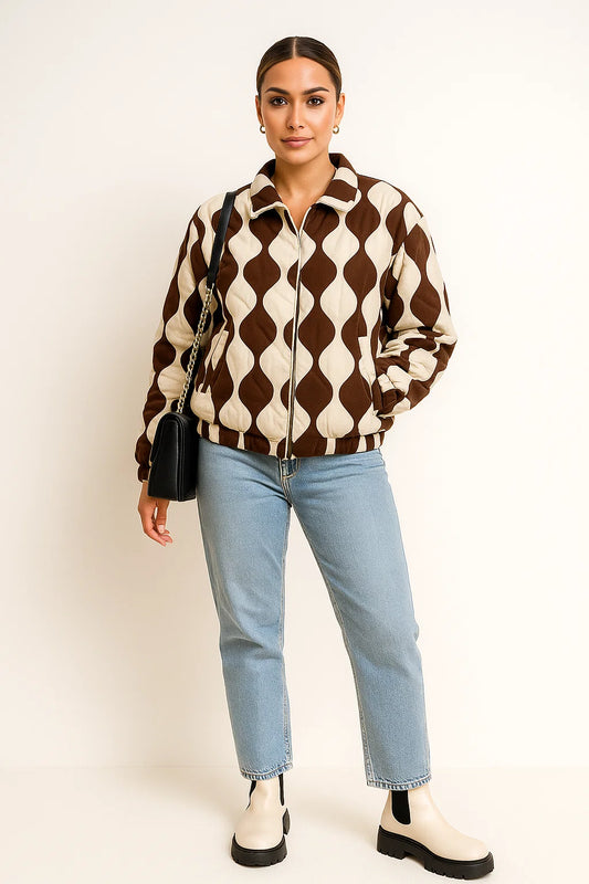 Veste Graphique Courte