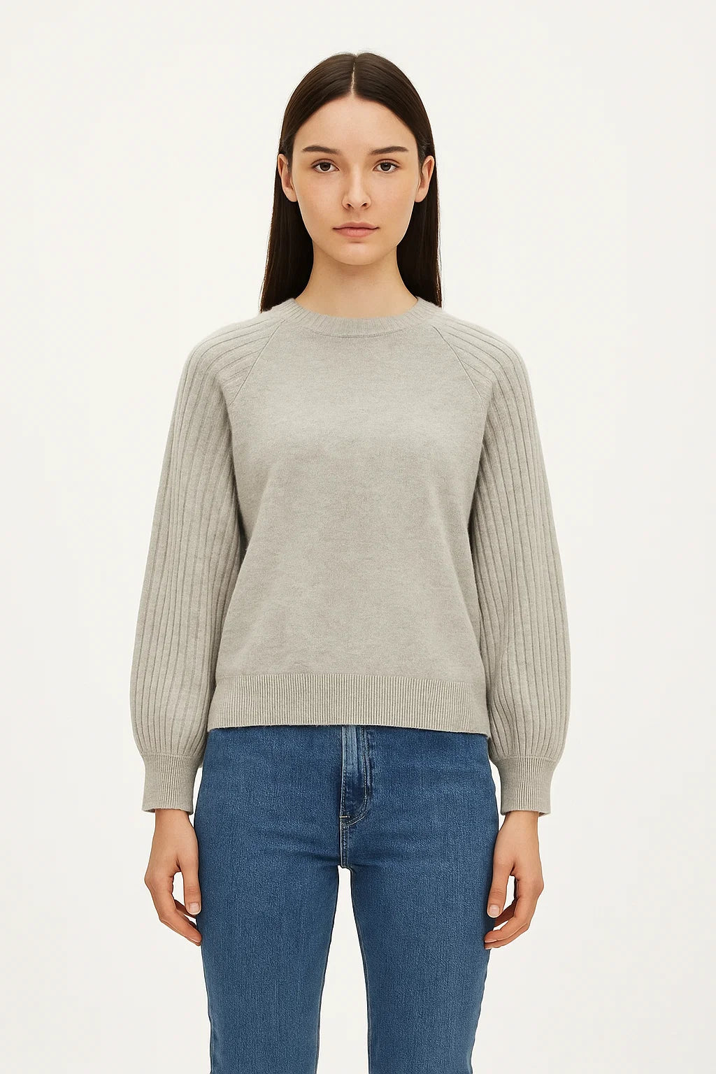 Pull Manches Côtelées