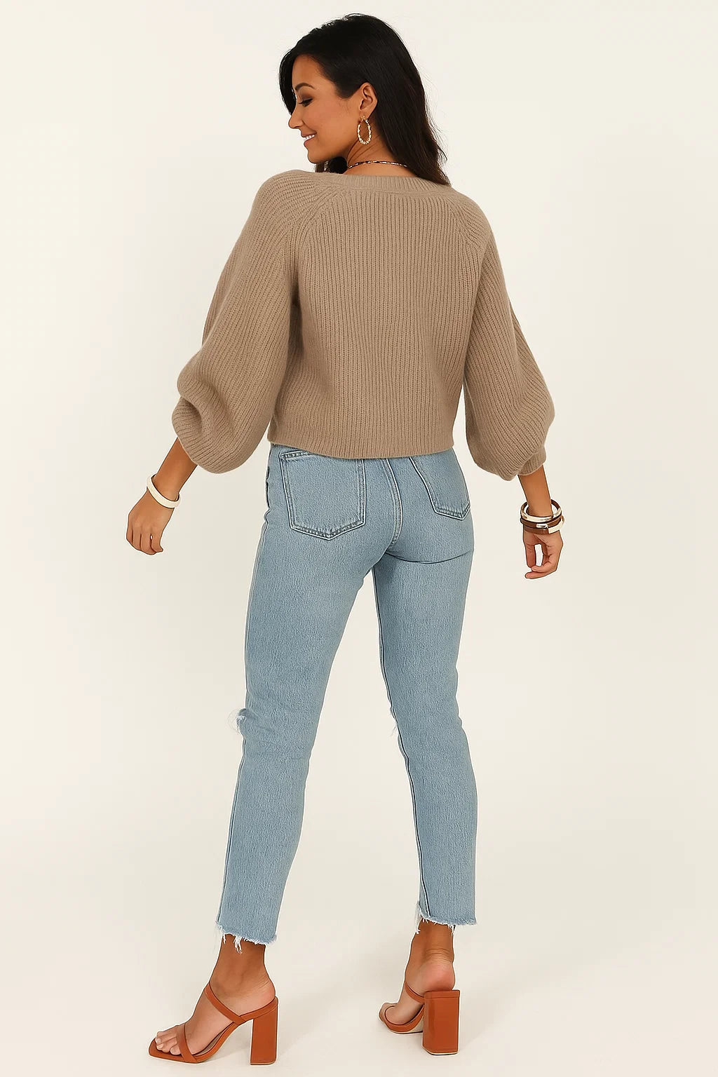 Cardigan Côtelé à Boutons Bijoux