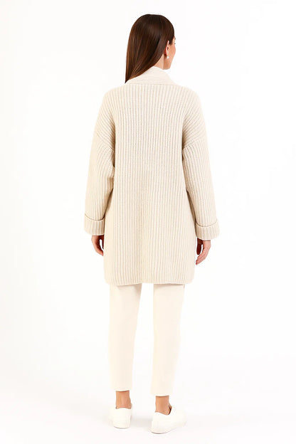 Cardigan Long en Maille Epaisse