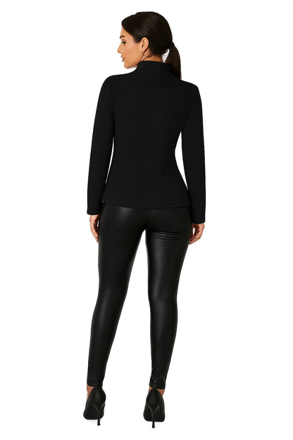 Blazer Effet Maille Torsadée