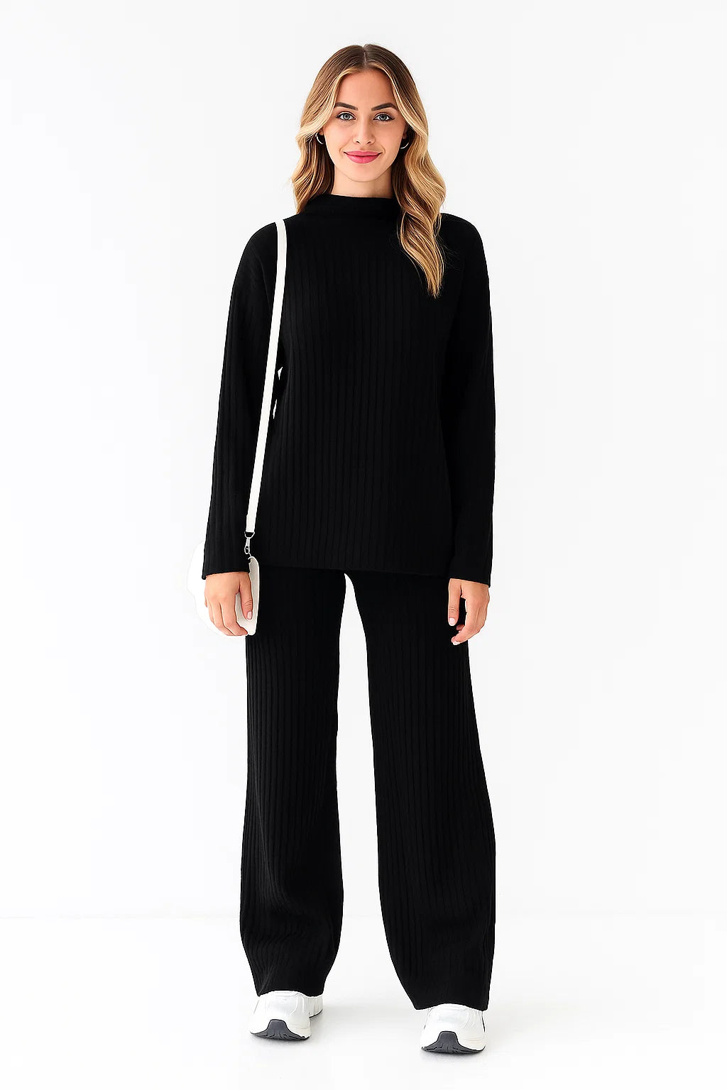 Ensemble Loungewear en Maille Côtelée