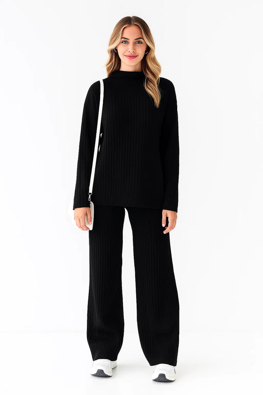 Ensemble Loungewear en Maille Côtelée